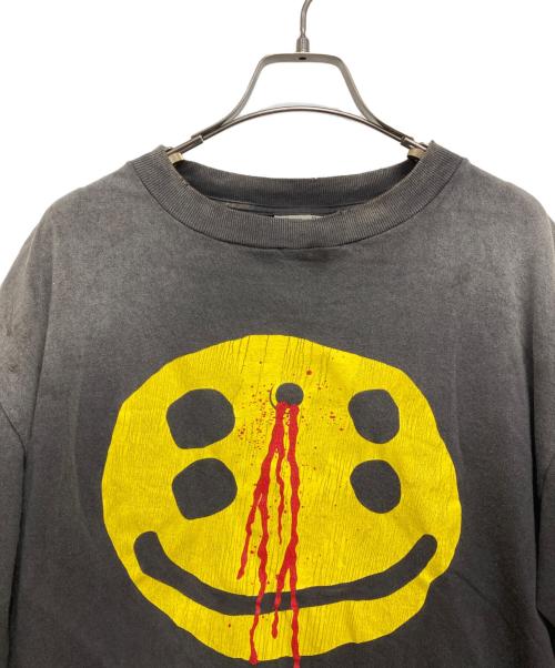 SAINT MICHAEL（セントマイケル）SAINT MICHAEL (セントマイケル) CP SS TEE/ユーズド加工プリントTシャツ グレー サイズ:Mの古着・服飾アイテム