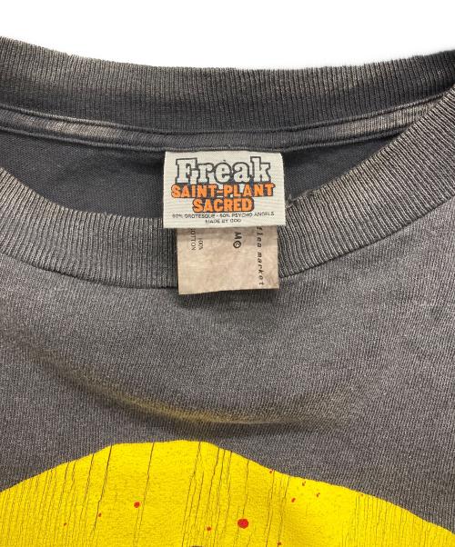 SAINT MICHAEL（セントマイケル）SAINT MICHAEL (セントマイケル) CP SS TEE/ユーズド加工プリントTシャツ グレー サイズ:Mの古着・服飾アイテム