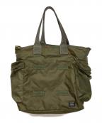 PORTERポーター）の古着「FORCE/2WAYトートバッグ」｜グリーン