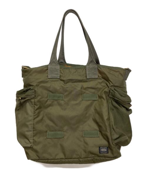 PORTER（ポーター）PORTER (ポーター) FORCE/2WAYトートバッグ グリーンの古着・服飾アイテム