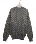 GIORGIO ARMANIジョルジョアルマーニ）の古着「90’s総柄ニット」｜グレー