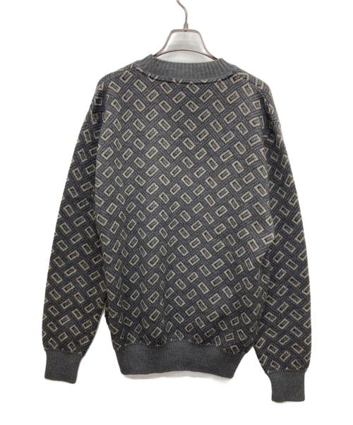 GIORGIO ARMANI（ジョルジョアルマーニ）GIORGIO ARMANI (ジョルジョアルマーニ) 90’s総柄ニット グレー サイズ:表記なしの古着・服飾アイテム