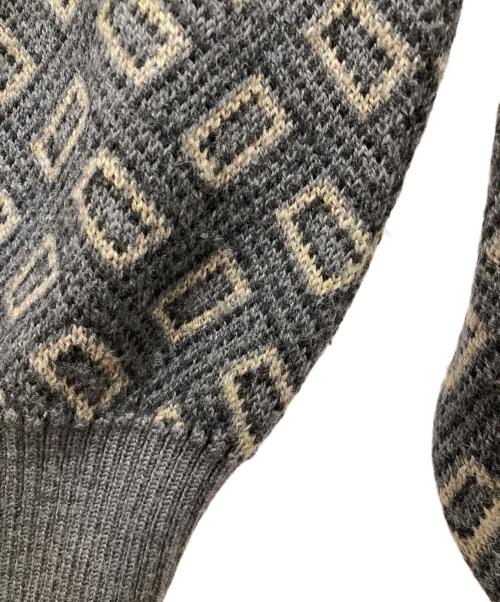 GIORGIO ARMANI（ジョルジョアルマーニ）GIORGIO ARMANI (ジョルジョアルマーニ) 90’s総柄ニット グレー サイズ:表記なしの古着・服飾アイテム