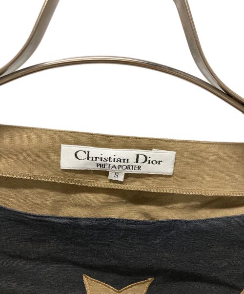 Christian Dior（クリスチャン ディオール）Christian Dior (クリスチャン ディオール) ノースリーブブラウス カーキ サイズ:Sの古着・服飾アイテム