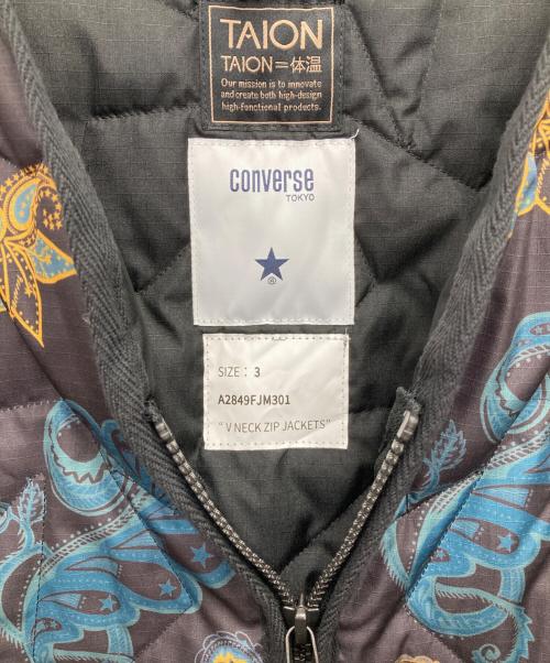 TAION（タイオン）TAION (タイオン) CONVERSE TOKYO (コンバーストウキョウ) QUILTING JACKET ブラウン サイズ:3の古着・服飾アイテム
