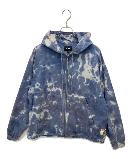 HUF（ハフ）HUF (ハフ) GARDEN CENTER PIGMENT DYED CANVAS JACKET ブルー サイズ:Mの古着・服飾アイテム