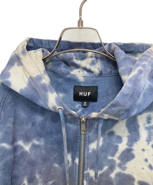 HUF（ハフ）HUF (ハフ) GARDEN CENTER PIGMENT DYED CANVAS JACKET ブルー サイズ:Mの古着・服飾アイテム