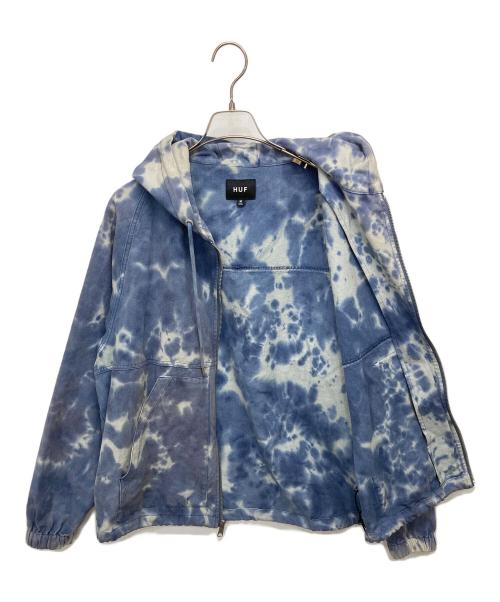 HUF（ハフ）HUF (ハフ) GARDEN CENTER PIGMENT DYED CANVAS JACKET ブルー サイズ:Mの古着・服飾アイテム