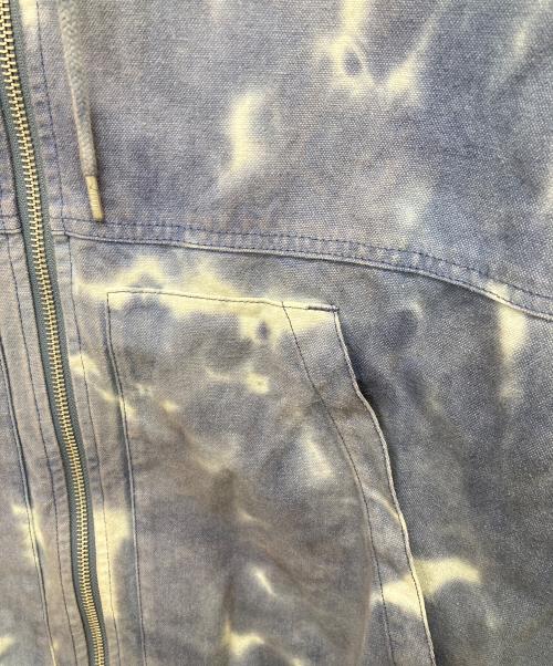 HUF（ハフ）HUF (ハフ) GARDEN CENTER PIGMENT DYED CANVAS JACKET ブルー サイズ:Mの古着・服飾アイテム