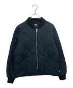 stussyステューシー）の古着「8BALL QUILTED LINER JACKET」｜ブラック