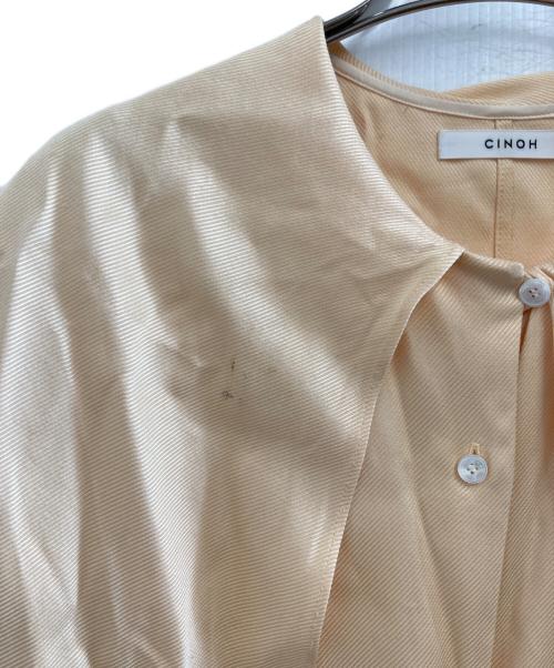CINOH（チノ）CINOH (チノ) BIGカラー長袖シャツ オレンジ サイズ:38の古着・服飾アイテム