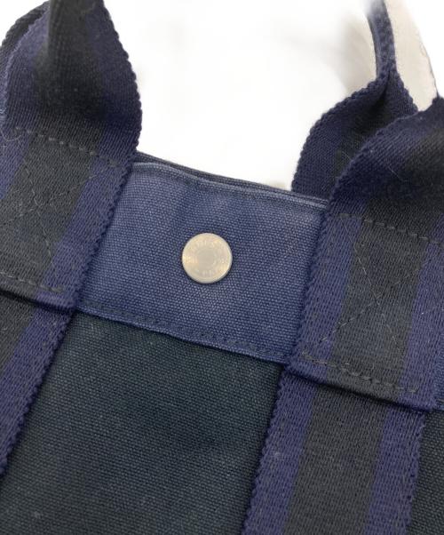 HERMES（エルメス）HERMES (エルメス) フールトゥPM/トートバッグ ブラック×ネイビーの古着・服飾アイテム