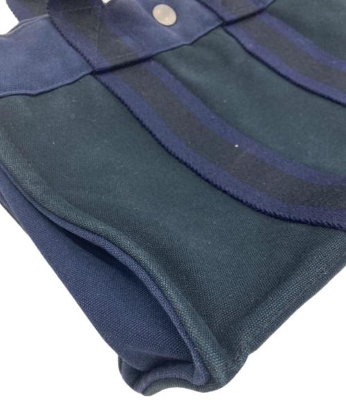HERMES（エルメス）HERMES (エルメス) フールトゥPM/トートバッグ ブラック×ネイビーの古着・服飾アイテム