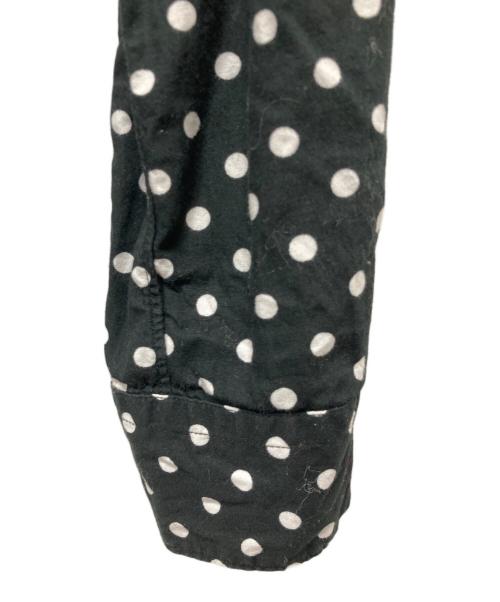 BLACK COMME des GARCONS（ブラックコムデギャルソン）BLACK COMME des GARCONS (ブラックコムデギャルソン) 丸襟ドットシャツ ブラック サイズ:xsの古着・服飾アイテム