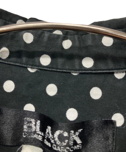 BLACK COMME des GARCONS（ブラックコムデギャルソン）BLACK COMME des GARCONS (ブラックコムデギャルソン) 丸襟ドットシャツ ブラック サイズ:xsの古着・服飾アイテム