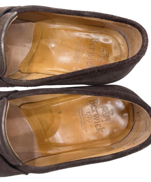 berwick（バーウィック）berwick (バーウィック) スエードローファー ブラウン サイズ:3 1/4の古着・服飾アイテム