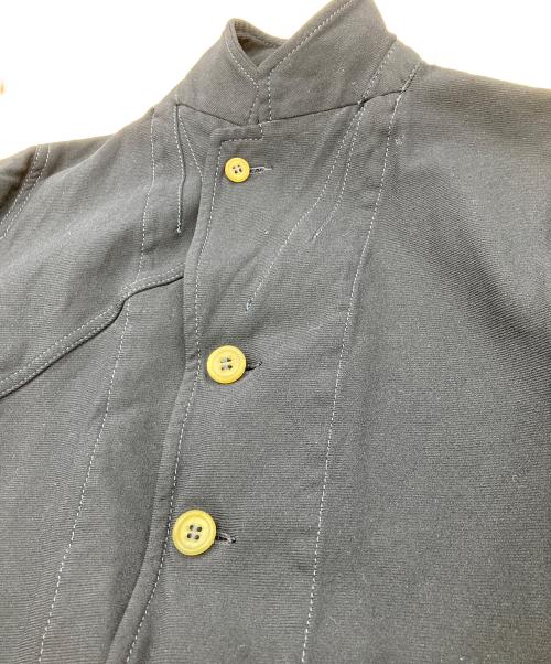 COMME des GARCONS COMME des GARCONS（コムデギャルソン コムデギャルソン）COMME des GARCONS COMME des GARCONS (コムデギャルソン コムデギャルソン) ポリ縮絨スタンドカラーコート ネイビー サイズ:Ⅿの古着・服飾アイテム