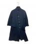 COMME des GARCONS COMME des GARCONS（コムデギャルソン コムデギャルソン）の古着「ポリ縮絨スタンドカラーコート」｜ネイビー