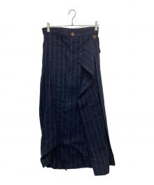 Vivienne Westwood man（ヴィヴィアン ウェストウッド マン）の古着「総柄デザインサルエルパンツ」｜ネイビー