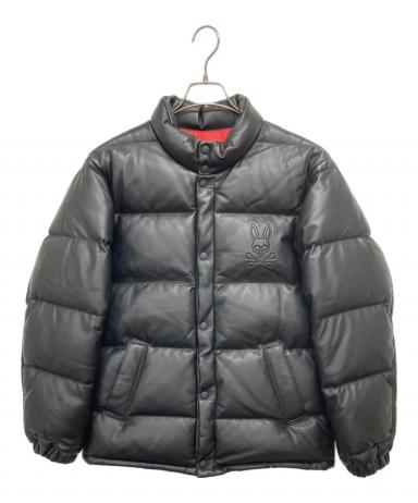 (美品) サイコバニー 2WAYダウンブルゾン 黒×白 総柄 袖着脱可 3064001903439291_01_0468w.jpeg