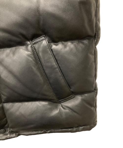 Psycho Bunny（サイコ バニー）Psycho Bunny (サイコ バニー) レザーダウンジャケット ブラック サイズ:Sの古着・服飾アイテム