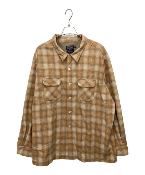 PENDLETON（ペンドルトン）PENDLETON (ペンドルトン) BOARD SHIRT/開襟チェックシャツ ブラウン サイズ:3XLの古着・服飾アイテム
