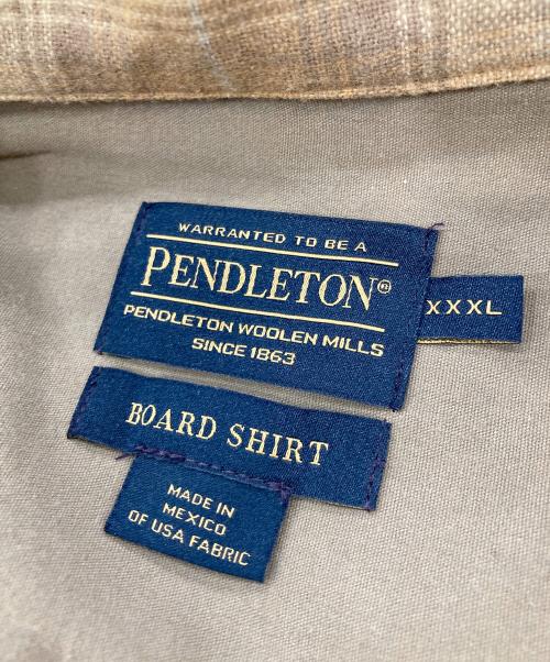 PENDLETON（ペンドルトン）PENDLETON (ペンドルトン) BOARD SHIRT/開襟チェックシャツ ブラウン サイズ:3XLの古着・服飾アイテム