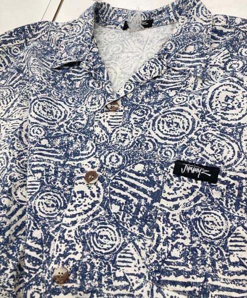 JIMMY'Z（ジミーズ）JIMMY'Z (ジミーズ) 80sオープンカラーシャツ ブルー サイズ:3XLの古着・服飾アイテム