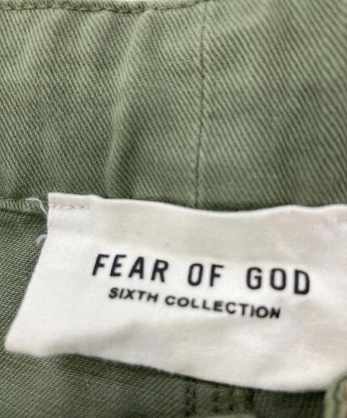 Fear Of God（フィア・オブ・ゴッド）FEAR OF GOD (フィア・オブ・ゴッド) 6th Work Pant ダブルニー ドロコード ワークパンツ カーキ サイズ:Mの古着・服飾アイテム