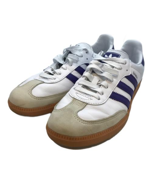 adidas（アディダス）adidas (アディダス) Samba OG IF6514 ホワイト×パープル サイズ:27の古着・服飾アイテム
