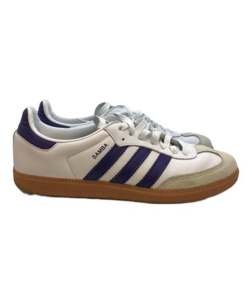 adidas（アディダス）adidas (アディダス) Samba OG IF6514 ホワイト×パープル サイズ:27の古着・服飾アイテム