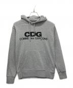 CDGシーディージー）の古着「ロゴプルオーバーパーカー」｜グレー
