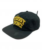 stussyステューシー）の古着「Stussy Sport Cap/キャップ」｜ブラック