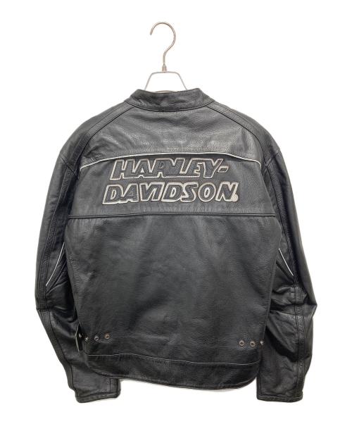 HARLEY-DAVIDSON（ハーレーダビッドソン）HARLEY-DAVIDSON (ハーレーダビッドソン) レーシングレザージャケット ブラック サイズ:Lの古着・服飾アイテム