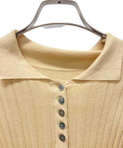 Spick and Span（スピック＆スパン）Spick and Span (スピック＆スパン) シアーポロシャツ ベージュ サイズ:表記無しの古着・服飾アイテム
