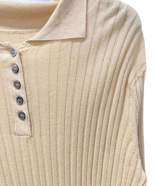 Spick and Span（スピック＆スパン）Spick and Span (スピック＆スパン) シアーポロシャツ ベージュ サイズ:表記無しの古着・服飾アイテム