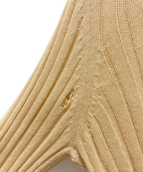 Spick and Span（スピック＆スパン）Spick and Span (スピック＆スパン) シアーポロシャツ ベージュ サイズ:表記無しの古着・服飾アイテム