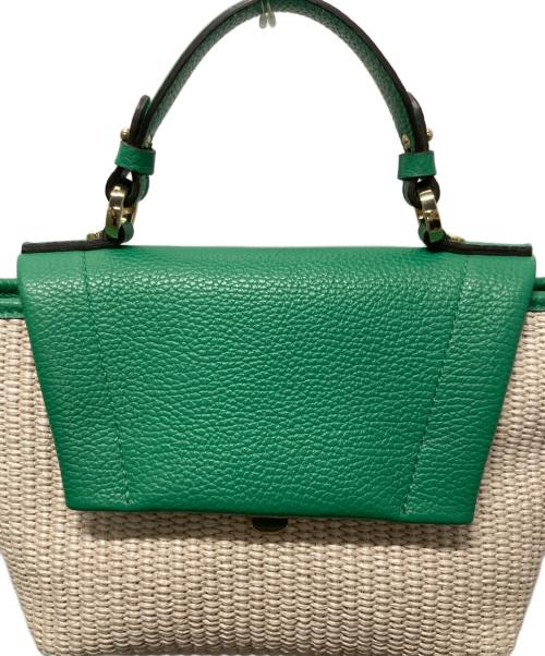 LORISTELLA（ロリステッラ）LORISTELLA (ロリステッラ) レザーコンビカゴバッグ グリーンの古着・服飾アイテム