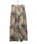 BALLSEYボールジィ）の古着「ノラジュロプリント タックワイドパンツ」｜ベージュ