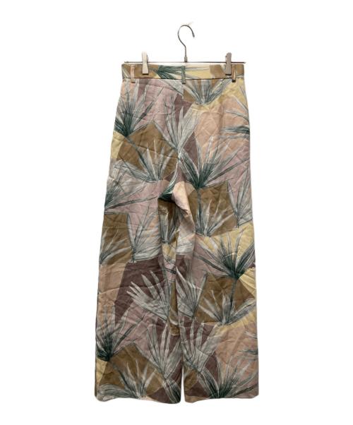 BALLSEY（ボールジィ）BALLSEY (ボールジィ) ノラジュロプリント タックワイドパンツ ベージュ サイズ:36 未使用品の古着・服飾アイテム