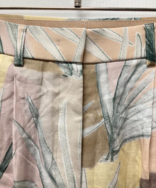 BALLSEY（ボールジィ）BALLSEY (ボールジィ) ノラジュロプリント タックワイドパンツ ベージュ サイズ:36 未使用品の古着・服飾アイテム