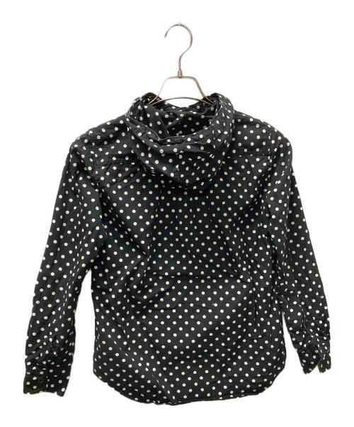 BLACK COMME des GARCONS（ブラックコムデギャルソン）BLACK COMME des GARCONS (ブラックコムデギャルソン) ドットフードシャツ ブラック サイズ:XSの古着・服飾アイテム
