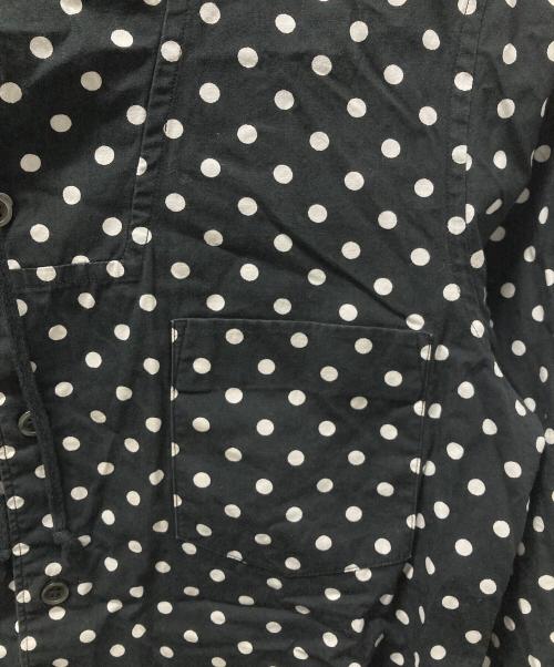 BLACK COMME des GARCONS（ブラックコムデギャルソン）BLACK COMME des GARCONS (ブラックコムデギャルソン) ドットフードシャツ ブラック サイズ:XSの古着・服飾アイテム