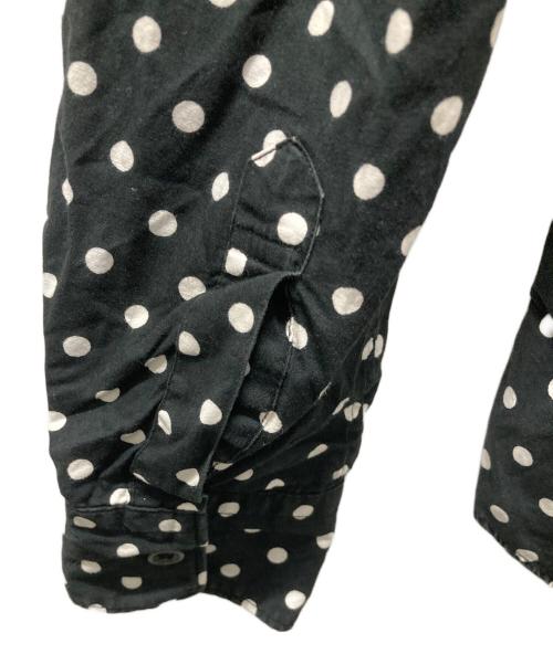 BLACK COMME des GARCONS（ブラックコムデギャルソン）BLACK COMME des GARCONS (ブラックコムデギャルソン) ドットフードシャツ ブラック サイズ:XSの古着・服飾アイテム
