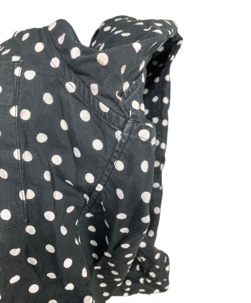 BLACK COMME des GARCONS（ブラックコムデギャルソン）BLACK COMME des GARCONS (ブラックコムデギャルソン) ドットフードシャツ ブラック サイズ:XSの古着・服飾アイテム