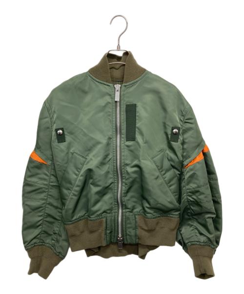 sacai（サカイ）sacai (サカイ) Nylon Twill Blouson カーキ サイズ:1の古着・服飾アイテム