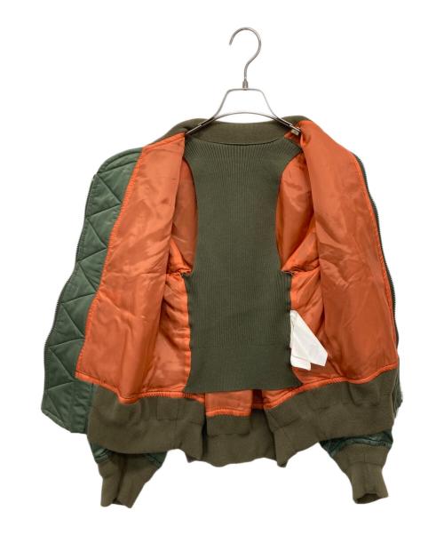 sacai（サカイ）sacai (サカイ) Nylon Twill Blouson カーキ サイズ:1の古着・服飾アイテム