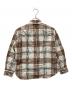 MARGARET HOWELL (マーガレットハウエル) PAINTED CHECK COTTON LINEN ブラウン サイズ:SIZE 1 未使用品：9000円