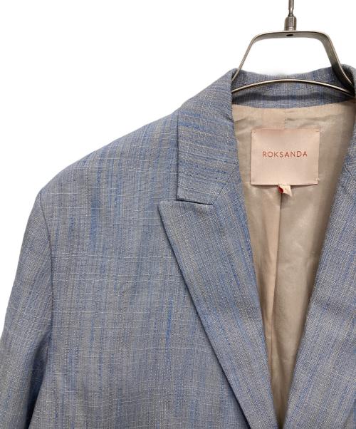 ROKSANDA（ロクサンダ）ROKSANDA (ロクサンダ) テーラードジャケット ブルー×グレー サイズ:6の古着・服飾アイテム