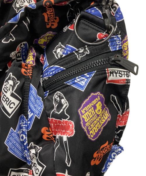 Hysteric Glamour（ヒステリックグラマー）Hysteric Glamour (ヒステリックグラマー) PORTER (ポーター) メッセンジャーバッグ ブラックの古着・服飾アイテム